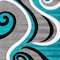Flash Furniture Turquoise 5' x 7' Modern Plush Abstract Area Rug KP-RG952-57-TQ-GG - alternate 3